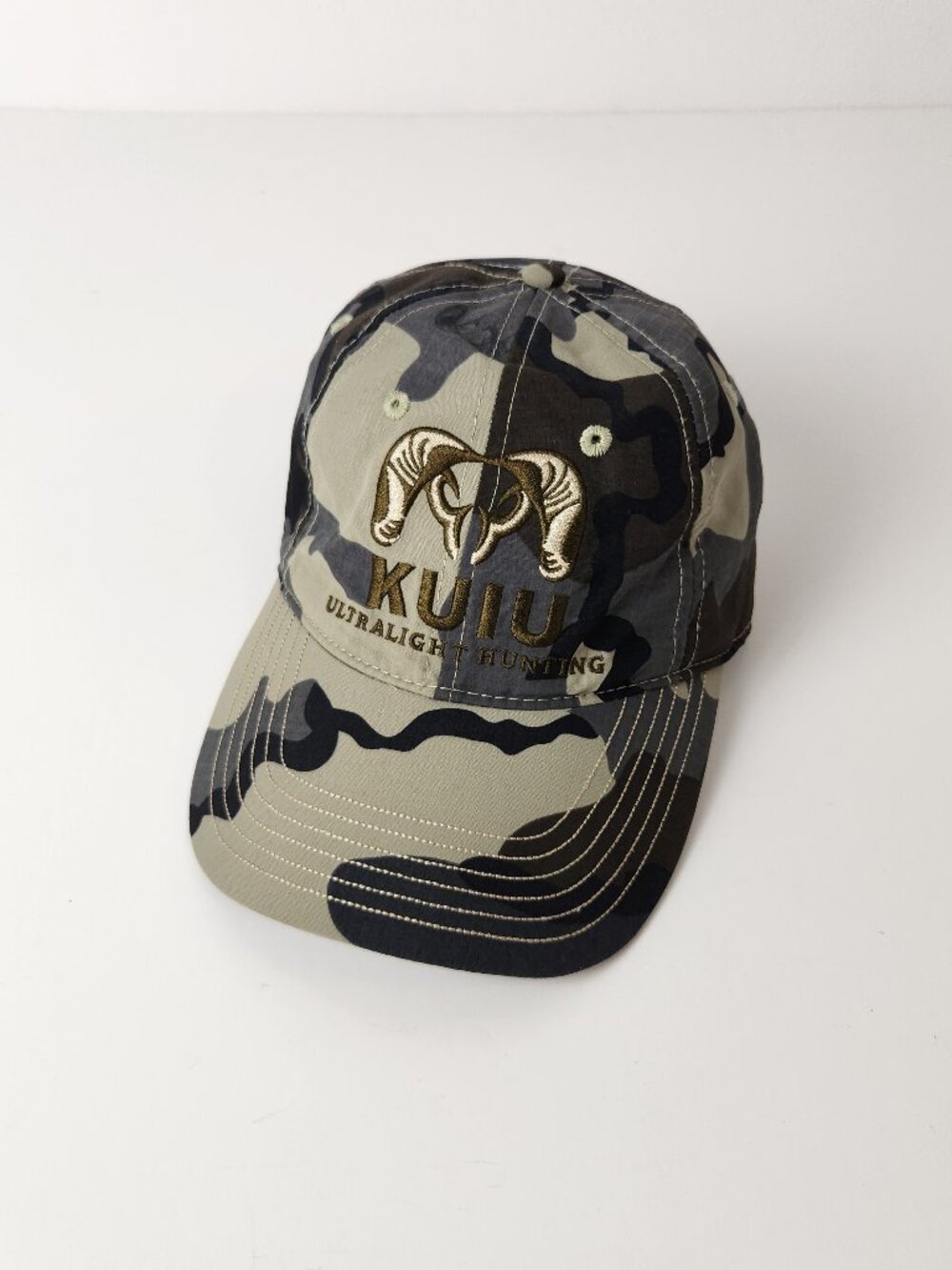 Kuiu Hat Youth OS Vias Camo Ultralight Hunting Ram Embroidered Logo Outdoors